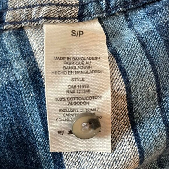 GARAGE boyfriend fit SIZE S. women. Button down SHIRT. Western vintage. - Picture 6 of 10